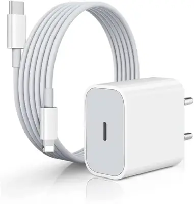 IP 20Watt PD Charger Type-C To Lightning Cable/ 20Watt Fast Charging / Compatible With IP 6, 7, 8, X, 11, 12, 13, 14... thumbnail 3