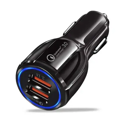 Dual USB Fast Car Charger Adapter Qualcomm 3.0 2-Port/3-Port 18W to 35W Charging Plug