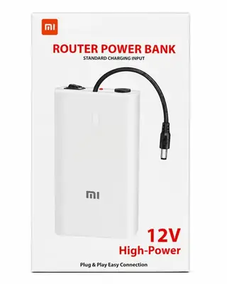 12V Router Power Bank | Mini UPS for WiFi Router | Backup Battery | Plug & Play | DC Output | Load Shedding Solution Portable Charger for Modem & Cameras