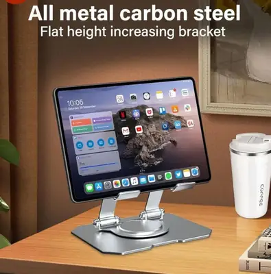 Mobile Phone Stand holder - table stand - office stand - 360° rotation - metal mobile stand - tablet stand