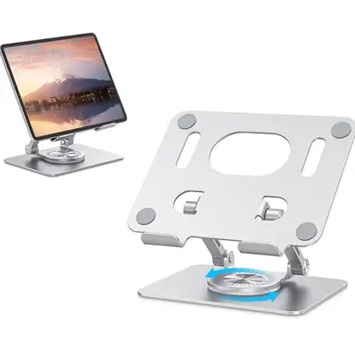 Mobile Phone Stand holder - table stand - office stand - 360° rotation - metal mobile stand - tablet stand thumbnail 2