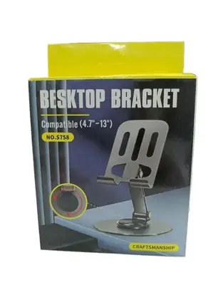 Metal Mobile Phone Holder Stand Adjustable Desk Tablet Universal Cell Phone Holder tripod thumbnail 2