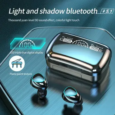 Black Aux Input 10 Earbuds thumbnail 3
