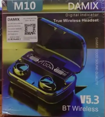 DAMIX M-10 Black Connect To Multiple Devices Simultaneously 10 Earbuds