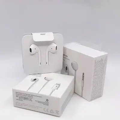 iphone handsfree Original mercantile (MFI certified) - bass boosted Stereo Handfree - IOS earbuds - Iphone Gaming Handsfree - Compatible with iPhone_15/14/13/12/11/Xs/XR/X//8/7 Plug and Play Direct without Bluetooth. thumbnail 3