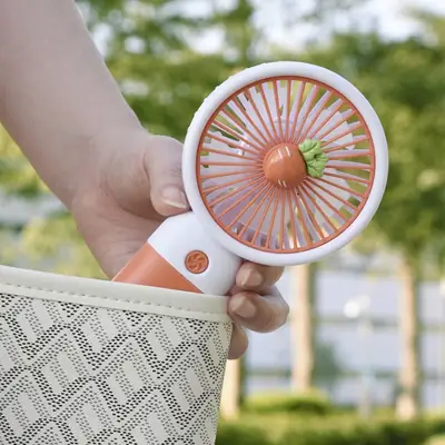  Mini Fan Rechargeable /Hanheld Desktop USB Fan Electric Portable Mini Desk Fan for Kids - Rechargeable USB Battery - Handheld Fan with Adjustable Speed - Versatile Usage thumbnail 3