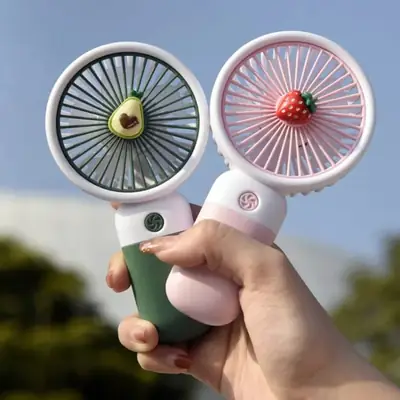  Mini Fan Rechargeable /Hanheld Desktop USB Fan Electric Portable Mini Desk Fan for Kids - Rechargeable USB Battery - Handheld Fan with Adjustable Speed - Versatile Usage thumbnail 5