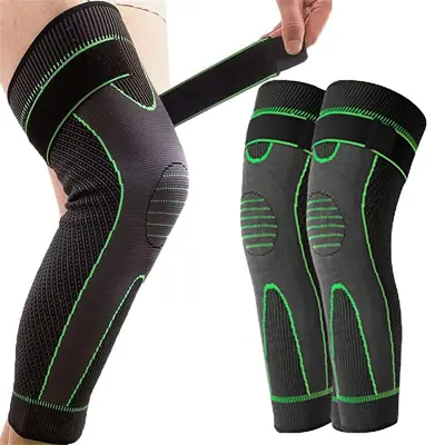 2Pcs 1Pair Strap Knee Braces Support Pad Running Lengthening Breathable Sport Protector Elastic Nylon Pad Sleeve Unisex thermal legs warmer for medical use Wool Knee Warmer 