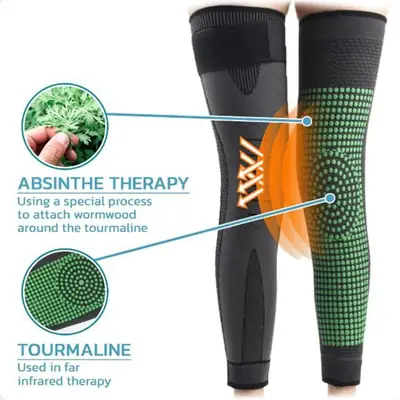 2Pcs 1Pair Strap Knee Braces Support Pad Running Lengthening Breathable Sport Protector Elastic Nylon Pad Sleeve Unisex thermal legs warmer for medical use Wool Knee Warmer  thumbnail 6