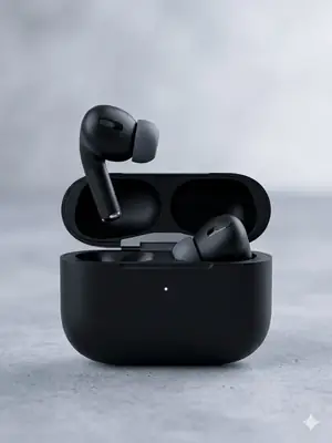Black Long-Lasting Battery With Fast Charge 2 Earbuds thumbnail 3
