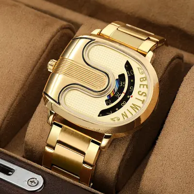  Business Stainless Steel Date Fashion Luxury Watch