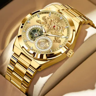 Stainless Steel Men's Luxury Fashion Wristwatch Automatic