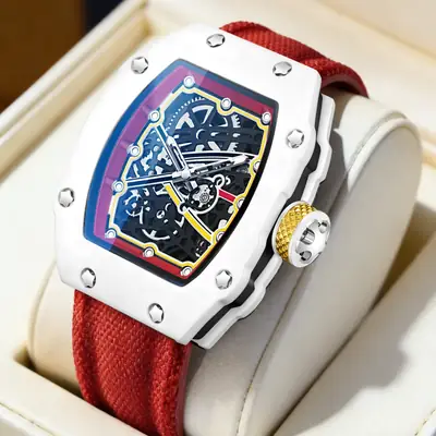 New Ultra-Thin Barrel-Shaped Men's Quartz Watch Fashionable 
