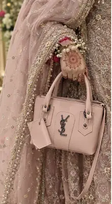 Girl's Leather Plain Hand Bag