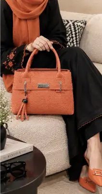 Girl's Leather Printed Hand Bag