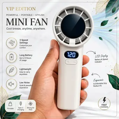 Portable Rechargeable Fan
