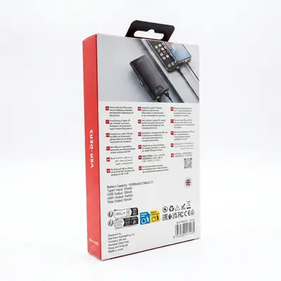 VEN-DENS 10000mAh Portable Power Bank (VD-PB041) with Charging Cable thumbnail 2