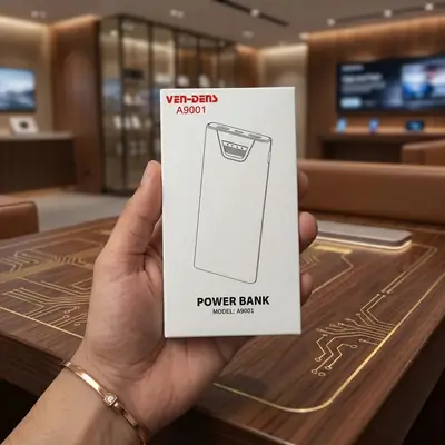 Ven-Dens 10000mAh Power Bank-Dual USB & Type-C Charging