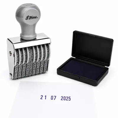 Shiny N-58 8 Digit Numbering Stamp – Manual Number Stamp for Office, Invoice & Receipt Books thumbnail 3