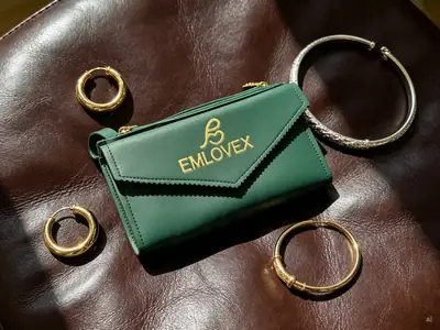 Women's PU Leather Plain Wristlet thumbnail 4