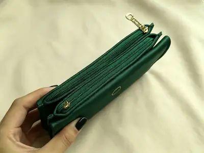 Women's PU Leather Plain Wristlet thumbnail 7