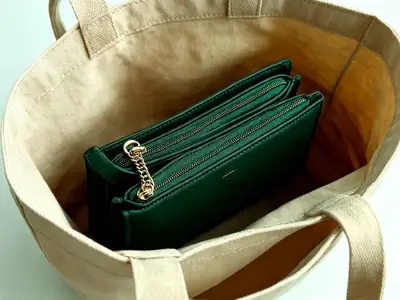 Women's PU Leather Plain Wristlet thumbnail 9