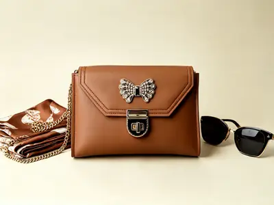 Women's PU Leather Plain Shoulder Bag thumbnail 4