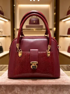 Women's PU Leather Textured Hand Bag