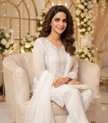 2 Pcs Women's Unstitched Hand Work Suit