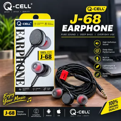 Clear Voice Wired Earphones Black