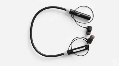 Black Long-Lasting Battery With Fast Charge Wireless Neckband thumbnail 2