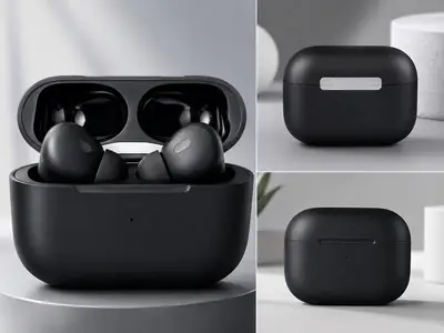 GEMAN AirPods Black Long-Lasting Battery With Fast Charge thumbnail 2