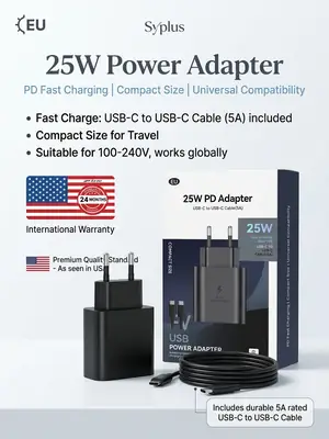 25W PD Power Adapter Charger 