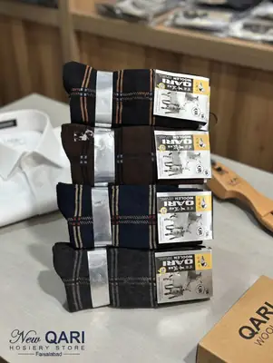 Men's Cotton Quarter Length, Easy To Wear, Easy To Wash, Formal Wear Crew Socks 12