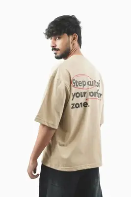 Men's 210g Oversized Graphic T-Shirt – Breathable Fabric, Drop Shoulder, Classic Fit thumbnail 3