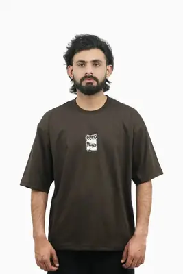 Men's 200g Cotton Printed T-Shirt Oversized Fit