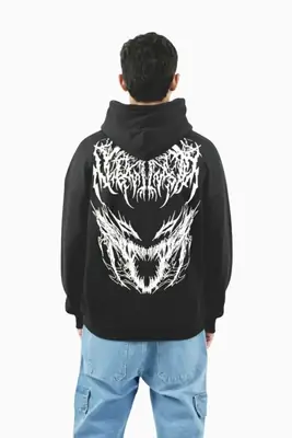 1 Pc Men's Polyester Printed Hoodie thumbnail 3