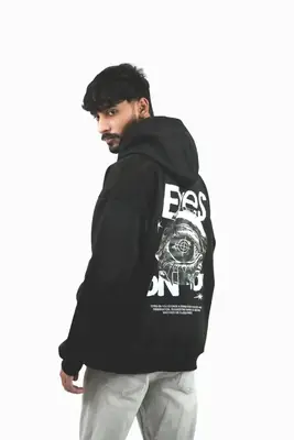 1 Pc Men's Micro Printed Hoodie