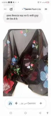1 Pc Women's Stitched Dupatta thumbnail 3