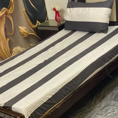 2 Pcs Cotton Patchwork Single Bedsheet