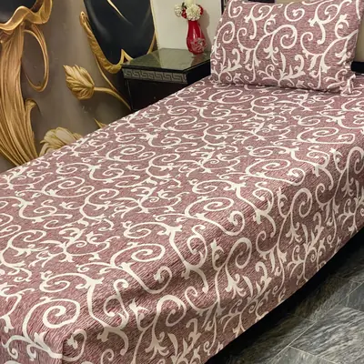 2 Pcs Cotton Printed Single Bedsheet