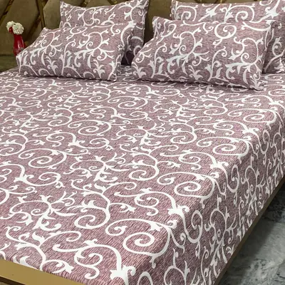 5 Pcs Cotton Printed Double Bedsheet