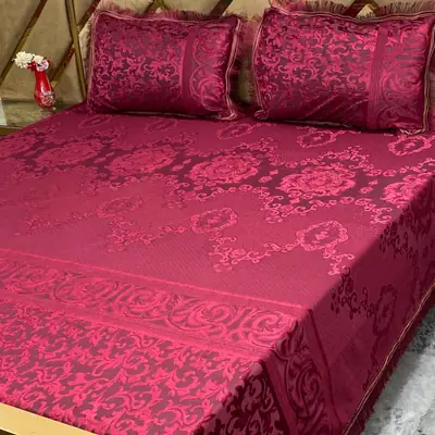 3 Pcs Palachi Printed Double Bedsheet