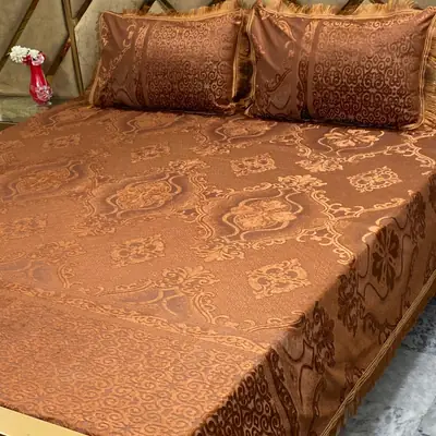 3 Pcs Palachi Printed Double Bedsheet