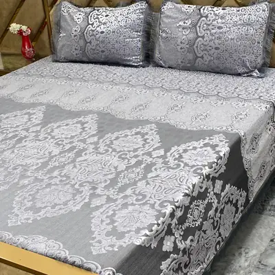 3 Pcs Palachi Printed Double Bedsheet