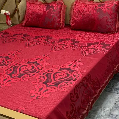 3 Pcs Palachi Printed Double Bedsheet