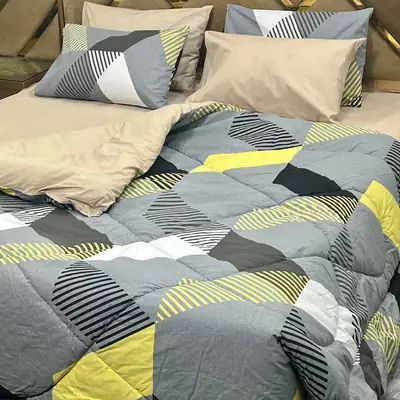 6 Pcs Cotton Printed Comforter Set