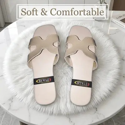 Women's Elegant H Shape Soft Comfort Slippers  thumbnail 5