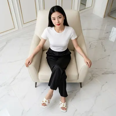 Women's Elegant Cross Strap Casual Flat Slippers  thumbnail 3