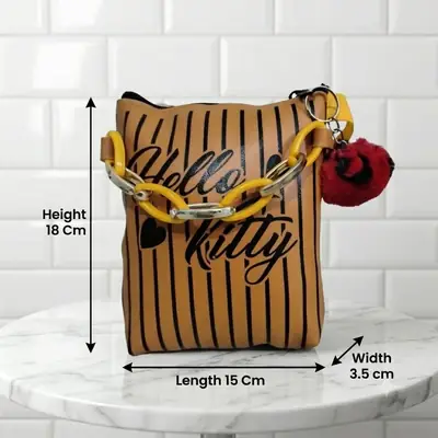 Hello Kitty Premium Kids Girls Crossbody Bag With Long Strap thumbnail 2
